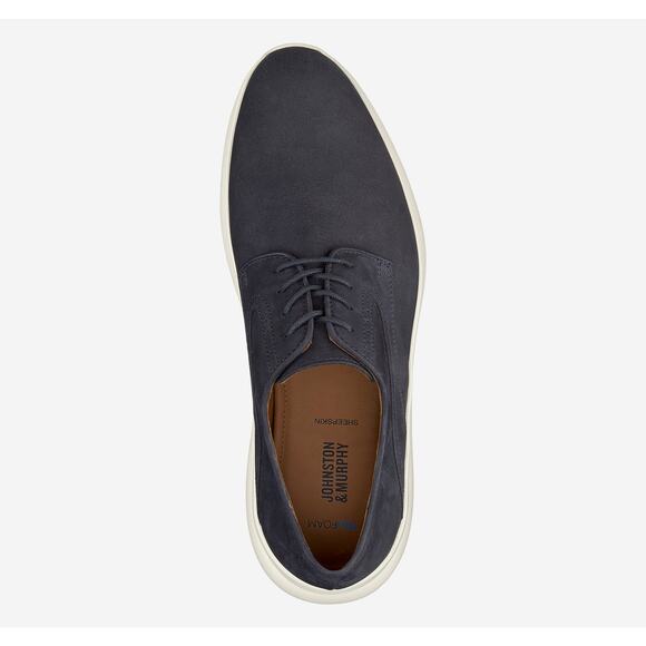 Johnston & Murphy Hennings Plain Toe Sheepskin Mens Size 11.5 in Navy Nubuck main image 4